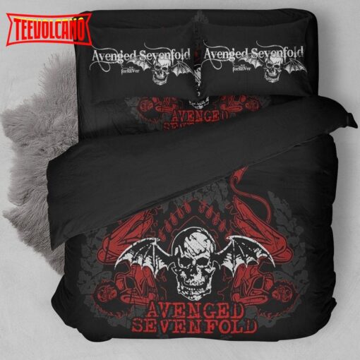 Avenged Sevenfold Logo With Iconic Colors 3d Printed Duvet Cover Bedding Sets