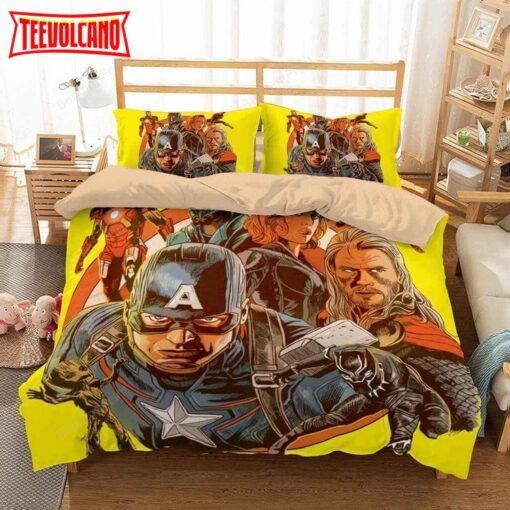 Avengers Super Heroes Painting Duvet Cover Bedding Sets