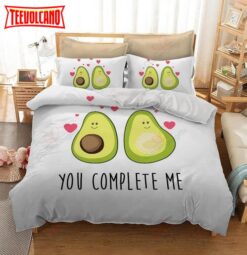 Avocado You Complete Me Duvet Cover Bedding Sets