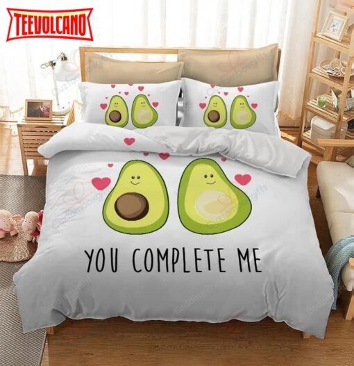 Avocado You Complete Me Duvet Cover Bedding Sets