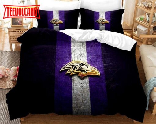 Baltimore Ravens Duvet Cover Set NFL Baltimore Ravens Bedding Sets