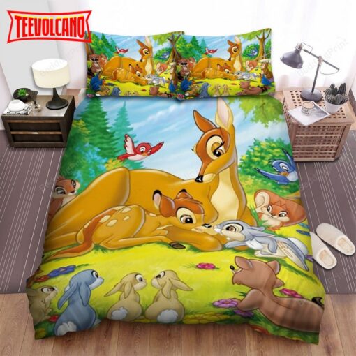 Bambi Happy Time Bed Sheets Spread Duvet Cover Bedding Sets