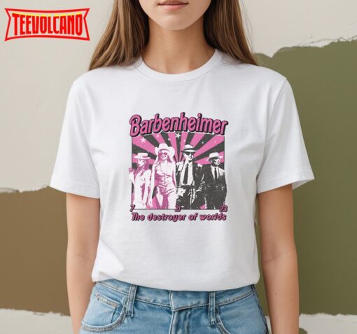 Barbenheimer Oppenheimer Barbie Lovers Shirt – The destroyer of worlds tshirt