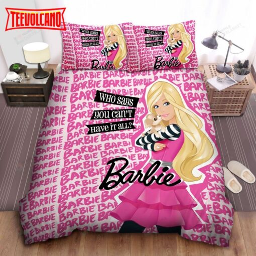 Barbie And Puppy Bed Sheets Duvet Cover Bedding Sets