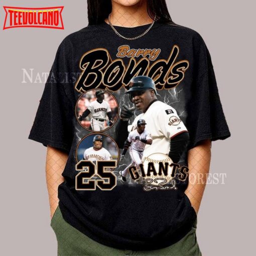 Barry Bonds Vintage Baseball Classic 90s Graphic T-Shirt