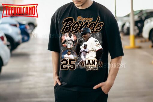 Barry Bonds Vintage Baseball Classic 90s Graphic T-Shirt