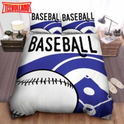 Baseball Whitenblue For Sport Lovers Bed Sheets Duvet Cover