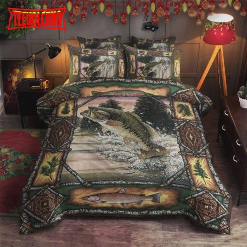 Bass Fishing Bed Sheets Duvet Cover Bedding Sets