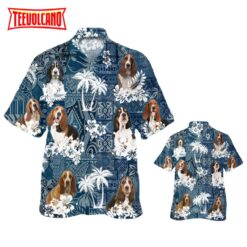 Basset Hound 3D Summber Beach Dog Aloha Hawaii Shirt