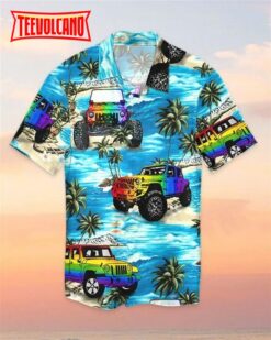 Beach Shirt Hawaii Shirt Jee Car Lgbt Beach Hawaii Aloha Shirt