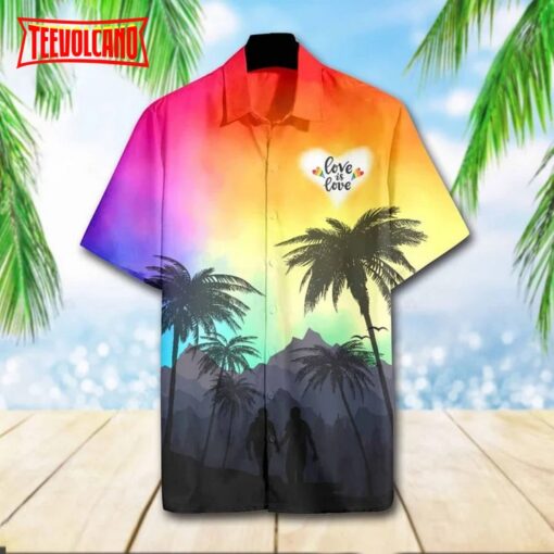 Beach Shirt Lgbt Pride Aloha Hawaiian Queer Lgbt Shirt