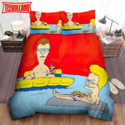 Beavis And Butt-Head Summer Vacation Vibe Bed Sheets Duvet Cover