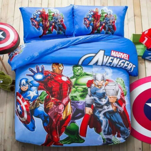 Bedding Set Marvel Avengers Queen Size For Teens