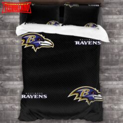 Bedding Sets With 3 Pieces Baltimore Ravens Logo Bedding Set