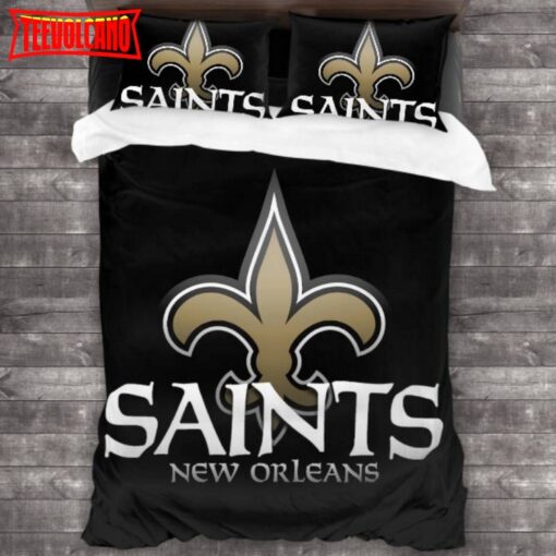 Bedding Sets with 3 Pieces New Orleans Saints Logo 3PCS Duvet Cover