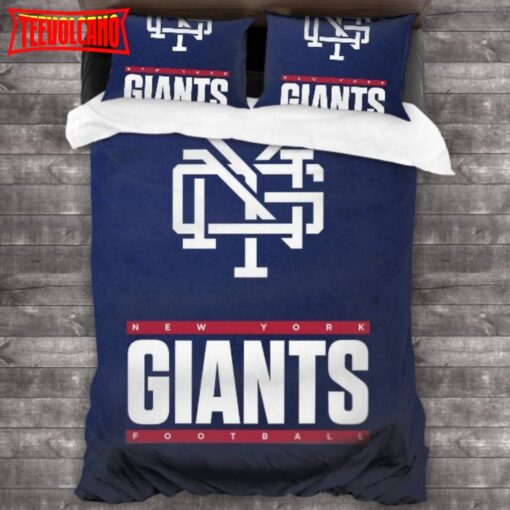 Bedding Sets with 3 Pieces New York Giants Logo 3PCS Duvet Cover