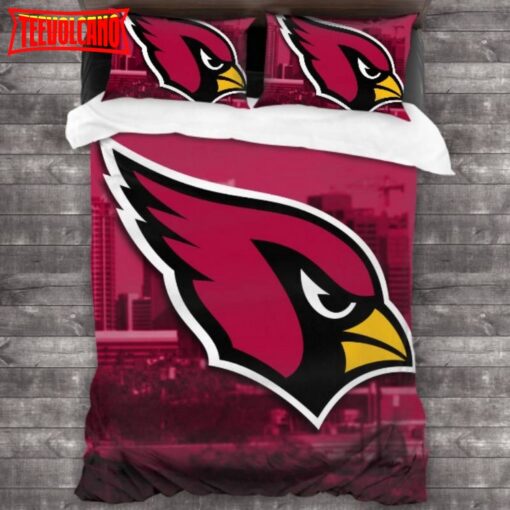 Bedding Sets with 3 Pieces NFL Arizona Cardinals Logo 3PCS Duvet Cover