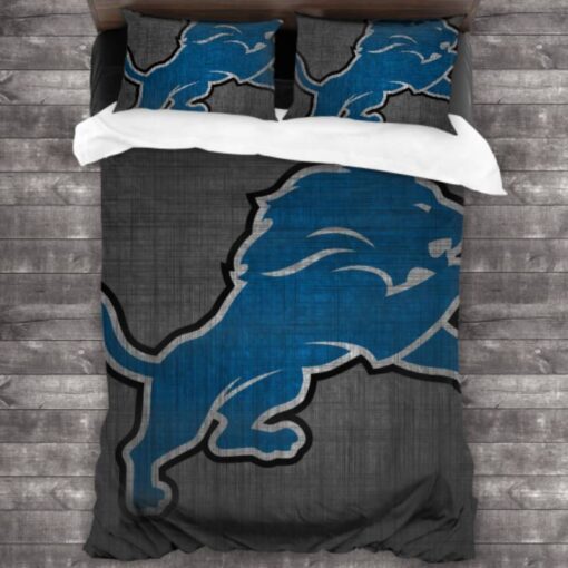 Bedding Sets with Detroit Lions Logo Duvet Cover