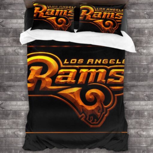 Bedding Sets with Los Angeles Rams Logo Duvet Cover