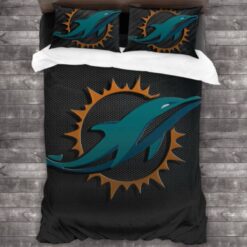 Bedding Sets with Miami Dolphins Logo Duvet Cover