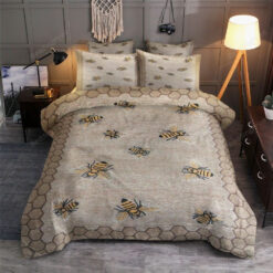 Bee Pattern Beehive Bedding Set Duvet Cover