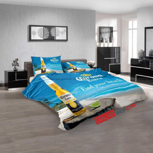 Beer Brand Corona 2v 3d Duvet Cover Bedding Sets