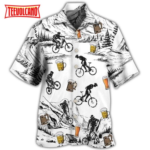 Beer I Like Beer And Moutain Bikes Hawaiian Shirt Men Women