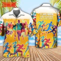 Beer I Like Beer And Running Aloha Hawaiian Shirt