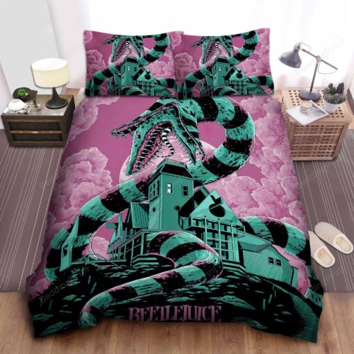 Beetlejuice Sandwombs &amp The Haunted House Bed Sheets Duvet Cover