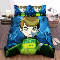 Ben 10, Alien Force Swampfire Chromastone Bed Sheets Duvet Cover