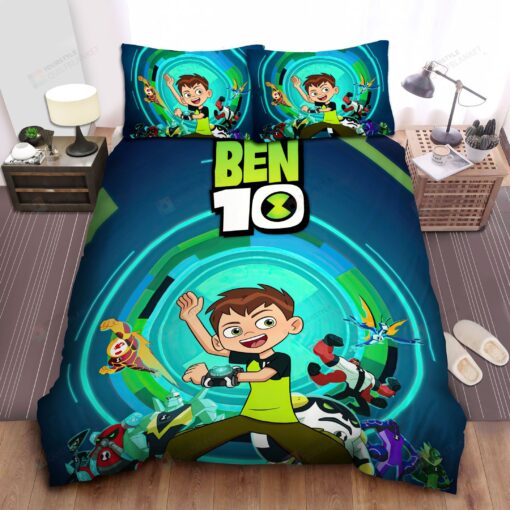 Ben 10, Cannonbolt And Diamondhead Get Your Back Bed Sheets Duvet Cover