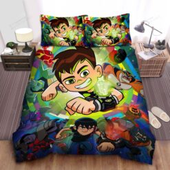 Ben 10, Omnitrux Of Ben And Kevin Bed Sheets Duvet Cover