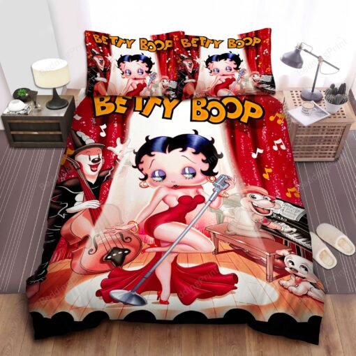 Betty Boop Concert Bed Sheets Duvet Cover