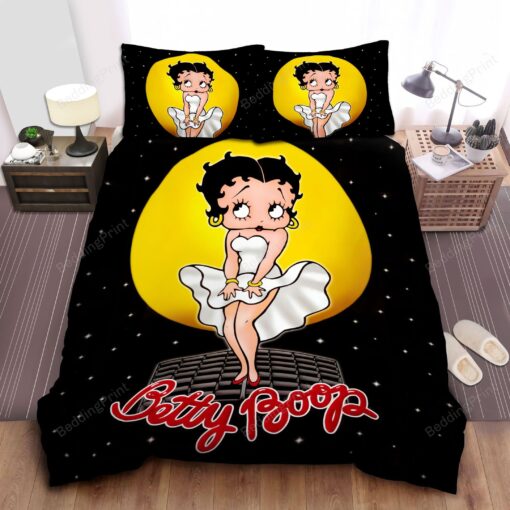 Betty Boop Under The Moon Bed Sheets Duvet Cover