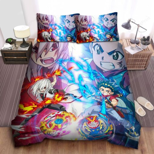 Beyblade Battle Bed Sheets Duvet Cover