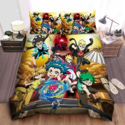 Beyblade Burst Evolution Bed Sheets Duvet Cover