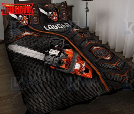 Big Chainsaw, Logger Bed Sheets Spread Duvet Cover