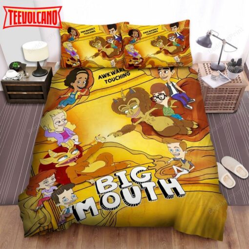 Big Mouth Awkwardly Touching Bed Sheets Duvet Cover