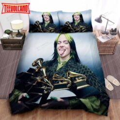 Billie Eilish 5 Grammy Awards Bedding Sets