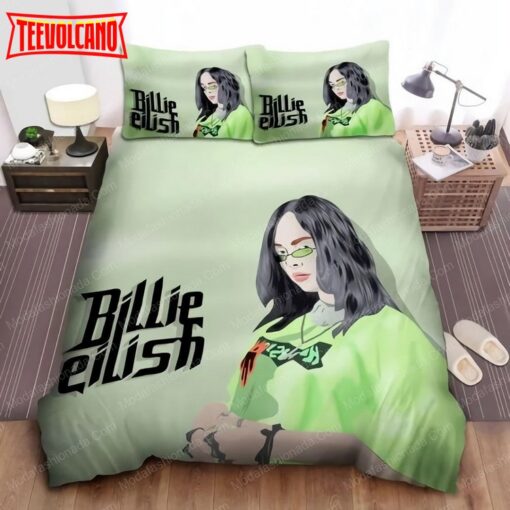 Billie Eilish Digital Drawing Bedding Set