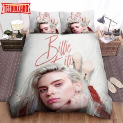 Billie Eilish Platinum White Hair Bed Sheets Duvet Cover