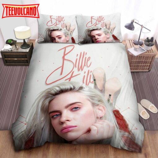 Billie Eilish Platinum White Hair Bed Sheets Duvet Cover