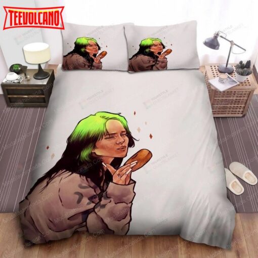 Billie Eilish with A Donut Bedding Sets