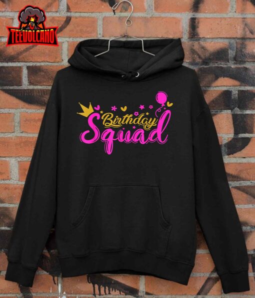 Birthday Squad Funny Birthday Party Men Women Girl Kids T-Shirt