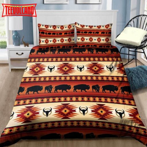 Bison Native American Duvet Cover Bedding Sets