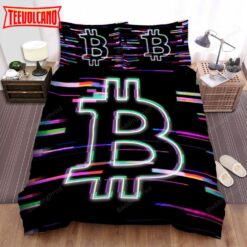 Bitcoin Glitching Artwork Duvet Cover Bedding Sets