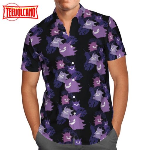 Black Gengar Hawaiian Shirt