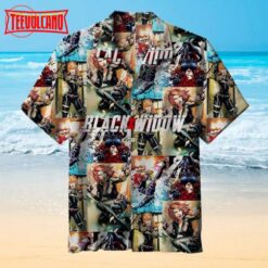 Black Widow Comics Hawaiian Shirt