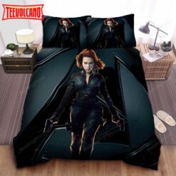 Black Widow, Two Pistols In Her Hands Bedding Sets