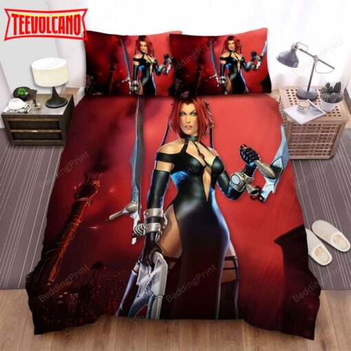 Bloodrayne Red Background Bedding Sets